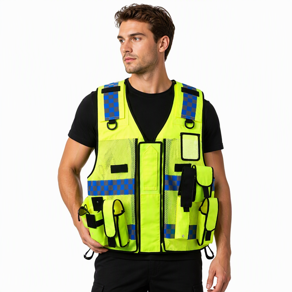Custom Logo ANSI Class 2 High Visibility Reflective Safety Vest ...