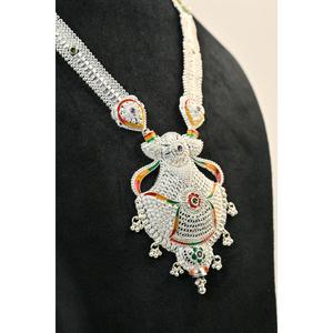 Collar Étnico de Lujo con Colgante Rani Haar, Diseño Geométrico con Engaste de Bisel, Joyería para Uso Diario, Regalo de Boda para Mujer - Product Image 6
