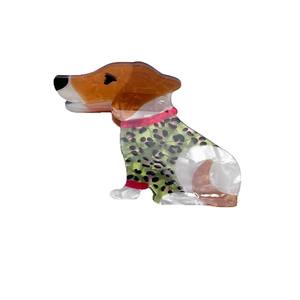 Nouvelle épingle à cheveux 2025 mignonne style coréen, motif dessin animé chiot, cœur doux et girly, pour chiens <span class=keywords><strong>teckel</strong></span> et berger, accessoires capillaires en acrylique - Product Image 5