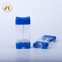 Contenant vide en PP transparent pour déodorant en stick 75g 100g, avec bouchon à vis carré et ouverture facile, pour blush et lotion - Vente en gros