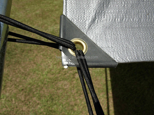 20cm Bungee bóng dây đàn hồi đen vòng dây sốc dễ dàng sửa chữa quan hệ Tarp Tán lều bóng đen Bungee - Product Image 5