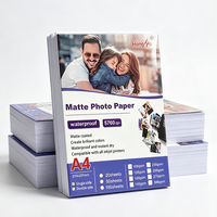Kertas Foto Matte A4 Double Side 120gsm Tahan Air untuk Album & Pencetakan Potret Grosir Pabrik