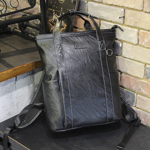 Mochila de Negocios para <span class=keywords><strong>Hombre</strong></span>, de PU, para Portátil, con Doble Correa para Hombro, Cierre de Cremallera, Multifuncional, <span class=keywords><strong>Portadocumentos</strong></span> de Viaje - Product Image 2