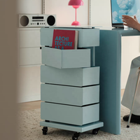 Meuble de rangement multifonctionnel mobile et rotatif, table d'appoint de canapé, armoire de rangement pour collations avec plusieurs tiroirs pour salon