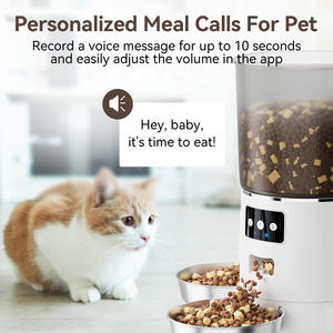 Moderne 6l Waterdichte Dual-Power Timer Nieuwe Automatische Wifi Smart Pet Feeder Verwijderbare Plastic Hond & Kat Kommen <span class=keywords><strong>3</strong></span> Kommen - Product Image 4