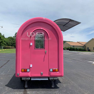 मोबाइल रसोई फूड की दुकान हॉट डॉग धक्का गाड़ी ट्राली Tacos Gelato ट्रक का रस दूध छोटे खाद्य ट्रेलर - Product Image 3