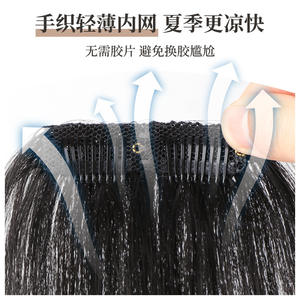 วิกผมแท้สำหรับผู้ชาย แบบหนีบ มีหน้าม้า ทรงตัว M ปิดผมบางด้านหน้า ดูเป็นธรรมชาติ เหมาะกับทุกรูปหน้า - Product Image 2