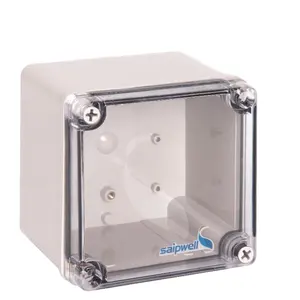 Poly Carbonate ABS Junction Box For Industrial IP66 boxes electrical 125*125*100mm control panel with clear cover