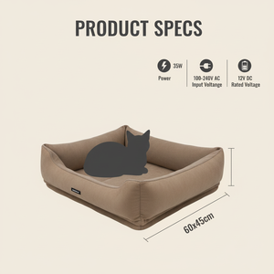 Lit chauffant pour chien en nanotubes de carbone de qualité supérieure |   Chauffage rapide et contrôle intelligent de la température |   Faible <span class=keywords><strong>consommation</strong></span> d'énergie, sans rayonnement - Product Image 4