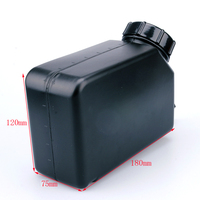 Réservoir d'encre en plastique de 1,5 L avec double port, réservoir d'encre noire UV pour accessoires d'imprimante UV