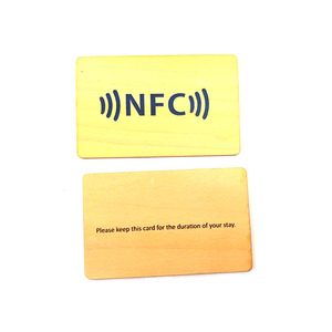 E-campo señal bloqueador de tarjeta de crédito de madera de protección rfid Tarjeta de bloqueo - Product Image 1