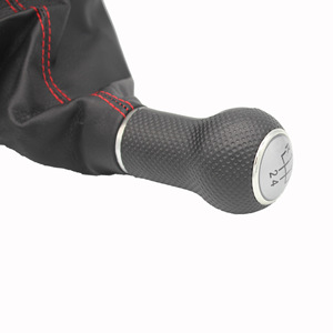 Car <b>Gear</b> <b>Knob</b> Leather Shift <b>Knob</b> Black Ergonomic Volkswagen Fitment QZXN D05 - Product Image 4