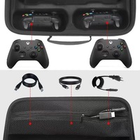 Étui de rangement EVA pour console de jeu Xbox Series S/X, résistant à l'eau, avec fermeture éclair, boîte de transport portable, légère, décontractée, protectrice