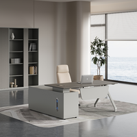 Bureau de direction de luxe sur mesure, design moderne de haute qualité, mobilier de bureau en bois, bureau de direction pour PDG, directeur général, responsable