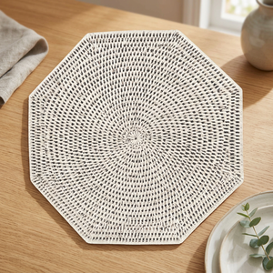 Handmade Modern Natural Rattan Woven Dining Tea Holiday Christmas Kitchen Table <b>Mats</b> & Pads Wicker Charger <b>Plates</b> From Vietnam - Product Image 1