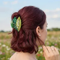 YJL 2026 NOUVEAU Pince à Cheveux Printemps Lys du Val en Acétate, Pince Crabe INS pour Femmes et Filles, Accessoires Cheveux Vente en Gros