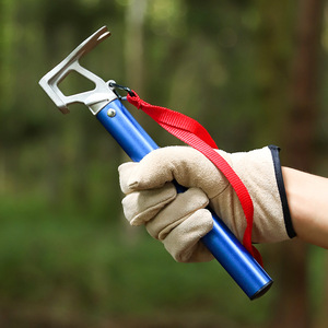 Marteau à clous de tente Hike Mount, tête en acier inoxydable, manche en alliage d'aluminium, extracteur de clous de tente pour le camping en plein air, utilisation toutes saisons - Product Image 4