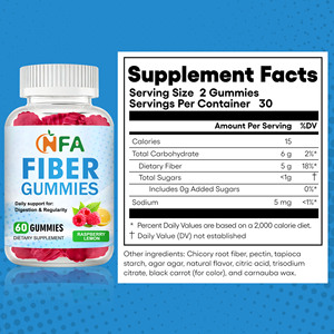 Gummies de fibres à faible MOQ pour la régularité intestinale, le confort digestif et une meilleure absorption des nutriments, contient des fibres alimentaires - Product Image 2