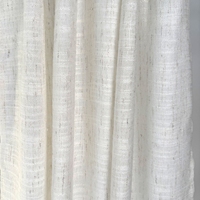 Tissu de rideau voilé tissé en slub teint, poids lourd 220 g/m², filtrant la lumière, prêt pour la maison moderne