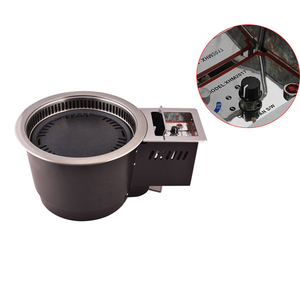 Parrilla <span class=keywords><strong>de</strong></span> barbacoa <span class=keywords><strong>de</strong></span> carbón <span class=keywords><strong>de</strong></span> sobremesa coreana aprobada por la CE - Product Image 1