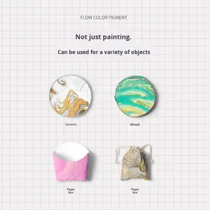 Wasser malerei Set-Flow Malerei Flüssigkeits malerei DIY Kreative Gießt echnik Handgemachtes Material Paket Zeichenbrett Kit - Product Image 2