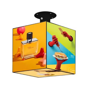 Affichage numérique RGB personnalisé en forme de cube LED, panneau publicitaire interactif avec logo gratuit pour les salons et les magasins de détail - Product Image 2