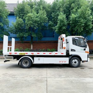 Small JAC 3 Ton <b>Flatbed</b> Wrecker <b>Truck</b> 4x2 Slidebed Tow <b>Truck</b> with Underlift and Winch for Sale - Product Image 6