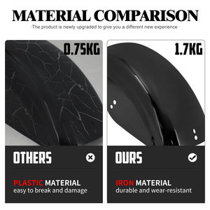 Guardabarros Trasero de Acero para Motocicleta, Compatible con Harley Sportster XL 883 1200 48 <span class=keywords><strong>72</strong></span> Cafe Racer Bobber - Product Image 3