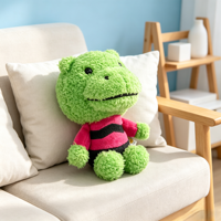 Mascotte d'entreprise personnalisée, cadeau promotionnel, jouet en peluche personnalisé en gros, figurine en peluche, ornement suspendu