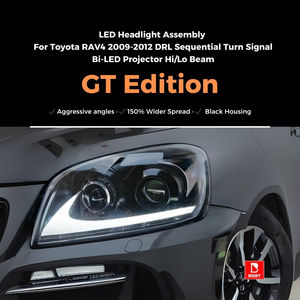 Conjunto de Faros LED para Toyota RAV4 2009-2012, Luces de Circulación Diurna, Señal de Giro Secuencial, Proyector Bi-LED, Luz Alta/Baja - Product Image 6