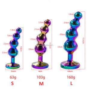 SacKnove, hermoso y colorido, tapón esparcidor de agujeros, juguete sexual para adultos, Anales relajantes, cuentas Anales de diamantes caseras para <span class=keywords><strong>mujeres</strong></span> - Product Image 2