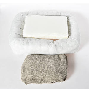 Cama Ortopédica Lavable para Perros, Cama para Mascotas de Tela Bouclé Blanca Premium - Product Image 3
