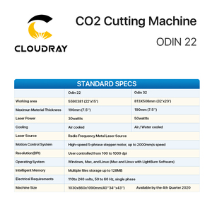 Machine de découpe de métal, Cloudray BD64 Thunder 30w Co2, feuille de métal avec livraison gratuite - Product Image 6