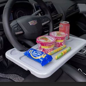 Portable Universal Drinks Holder With Multifunctional <b>Table</b> Desk Notebook Eat Work Cart Drink Coffee Holder Car Steering <b>Wheel</b> - Product Image 6