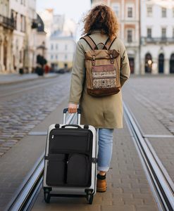 Sac de rangement pour bagages avec plusieurs poches, sacs de voyage portables pour valises avec sangles réglables - Product Image 4