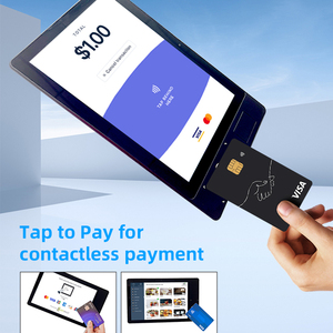 Nhà hàng đặt hàng Tablet <span class=keywords><strong>POS</strong></span> Máy in 11 inch màn hình cảm ứng mini máy tính để bàn tất cả trong một <span class=keywords><strong>POS</strong></span> thiết bị đầu cuối với 80 mét máy in 2D Scanner - Product Image 4