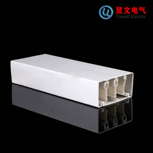 Goulotte de câblage en PVC multi-tailles avec séparateur de compartiments, canalisation de câbles en PVC pour armoire <span class=keywords><strong>électrique</strong></span> industrielle - Product Image 6