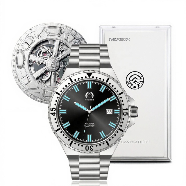 Custom Your Own Brand Logo Oval Stainless Steel Analog Business Luxury Japan Movement Automatic Mens Watch High Quality