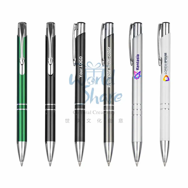 Worldshare Kleurpers Rubber Spray Reclame Pen Spot Groothandel Lasergravure Capacitieve Balpen Goedkope Pen
