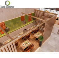 Usine personnalisée pour le projet Meubles de restaurant en bois Designs d'intérieur