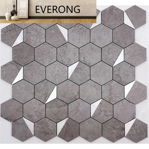 Carrelage auto-adhésif en gros d'usine peler et coller autocollant dosseret carrelage hexagone carreaux de mosaïque - Product Image 5