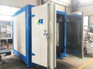 Elektrischer Kleiner Pulverhärtungsofen Trolley Aluminium-Substrat Motorgetriebener Chargen-Trockenofen für Metallbeschichtung - Product Image 1