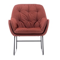 Fauteuil d'appoint moderne en tissu pour salon