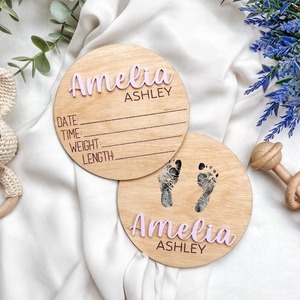 Cartes de jalons mensuels en bois pour bébé – Écologiques, durables, commémoratives, pour la photographie de nouveau-né, <span class=keywords><strong>anniversaire</strong></span>, mode - Product Image 3