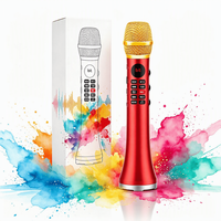 Microphone sans fil professionnel OEM Studio pour karaoké avec système de haut-parleurs et moniteur/écran USB