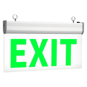 Safety Exit Indicator Light <b>LED</b> Self-Luminous <b>Fire</b> Emergency Evacuation Sign Dimmable Feature 4-Year Warranty Battery Included - Product Image 1