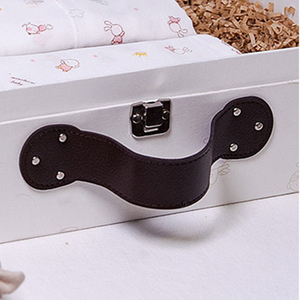 Boda maleta papel de cartón para bebé ducha volver caja de regalo con la manija - Product Image 4