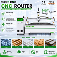 Machine de gravure sur bois CNC verte et blanche, couleur et taille personnalisées, machine de gravure sur bois à 3 axes