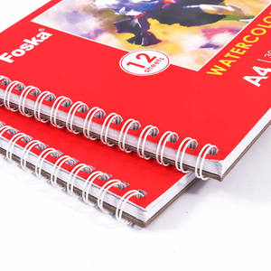 FOSKA Livraison Rapide 12 Feuilles Premium Pages Épaisses 100% Coton Papier <span class=keywords><strong>Aquarelle</strong></span> 300GSM pour Professionnels et Débutants - Product Image 5