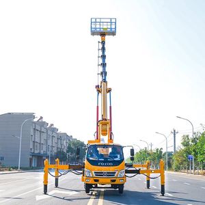 Camión con Plataforma Elevadora Hidráulica de 30m, 6 Secciones, para Operaciones en Altura, Directo de Fábrica Foton - Product Image 3